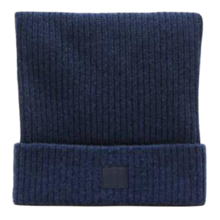 Acne Studios Квадратная шапка с логотипом, Marine Blue 
Acne Studios Квадратная шапка с логотипом, Marine Blue