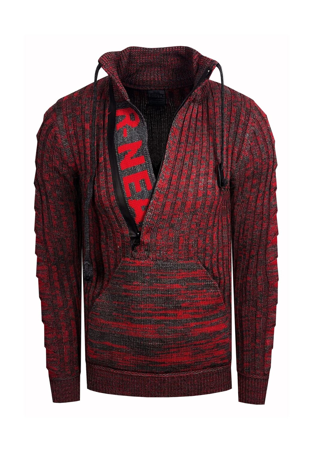 Вязаный свитер со стильным вырезом RUSTY NEAL, антрацит 
Вязаный свитер со стильным вырезом RUSTY NEAL, антрацит