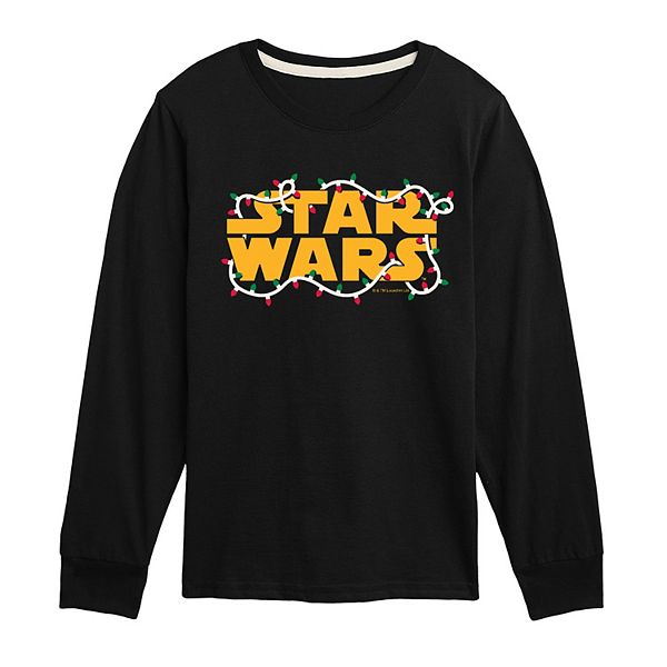 Футболка с длинным рукавом Boys 8-20 с принтом в виде новогодних гирлянд Star Wars, Black
Футболка с длинным рукавом Boys 8-20 с принтом в виде новогодних гирлянд Star Wars, Black