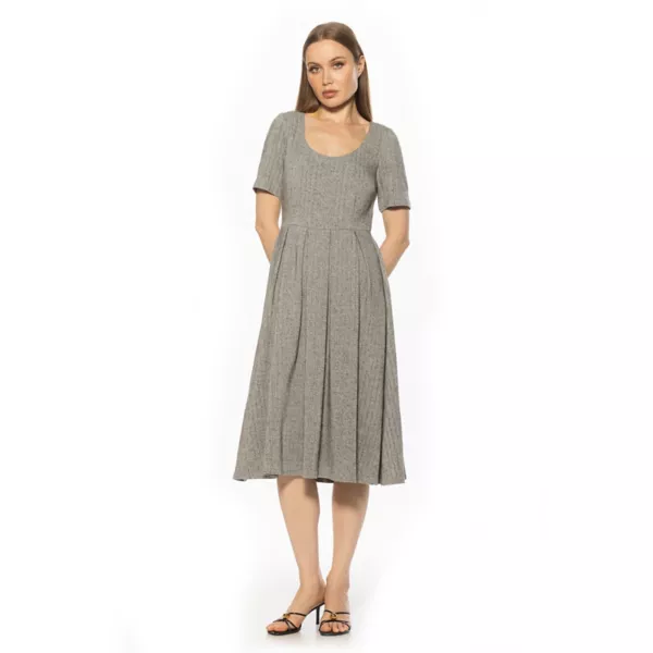 Женское твидовое платье с круглым вырезом и короткими рукавами, плиссированное Alexia Admor, цвет gray herringbone
Женское твидовое платье с круглым вырезом и короткими рукавами, плиссированное Alexia Admor, цвет gray herringbone