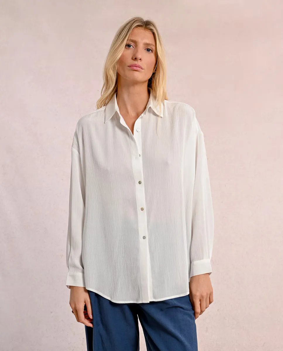 Женская широкая рубашка с длинным рукавом Molly Bracken, белый
Женская широкая рубашка с длинным рукавом Molly Bracken, белый