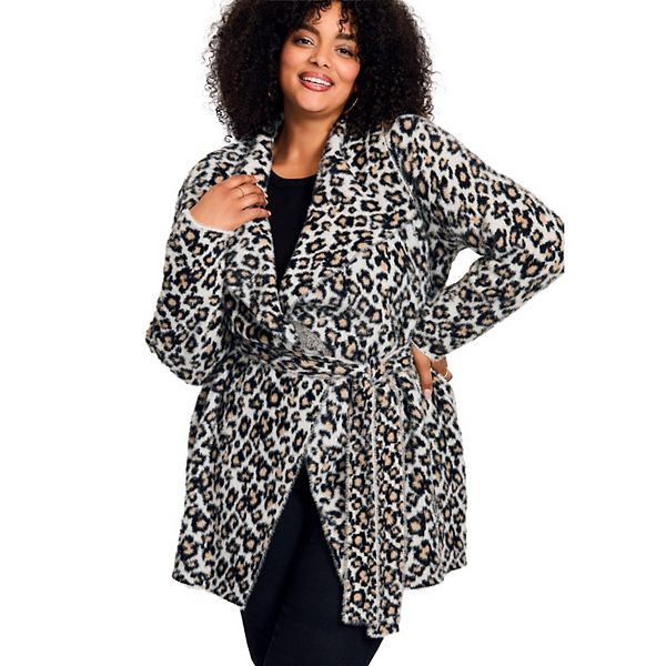 Женский кардиган с запахом plus size Avenue, Ivory Snow Leopard
Женский кардиган с запахом plus size Avenue, Ivory Snow Leopard