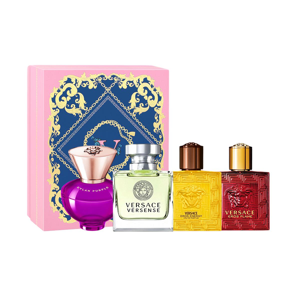 Набор миниатюрных духов fiery love water, eau de parfum, eau de toilette, лимон, апельсин, четыре предмета VERSACE, Four-Piece Set
Набор миниатюрных духов fiery love water, eau de parfum, eau de toilette, лимон, апельсин, четыре предмета VERSACE, Four-Piece Set