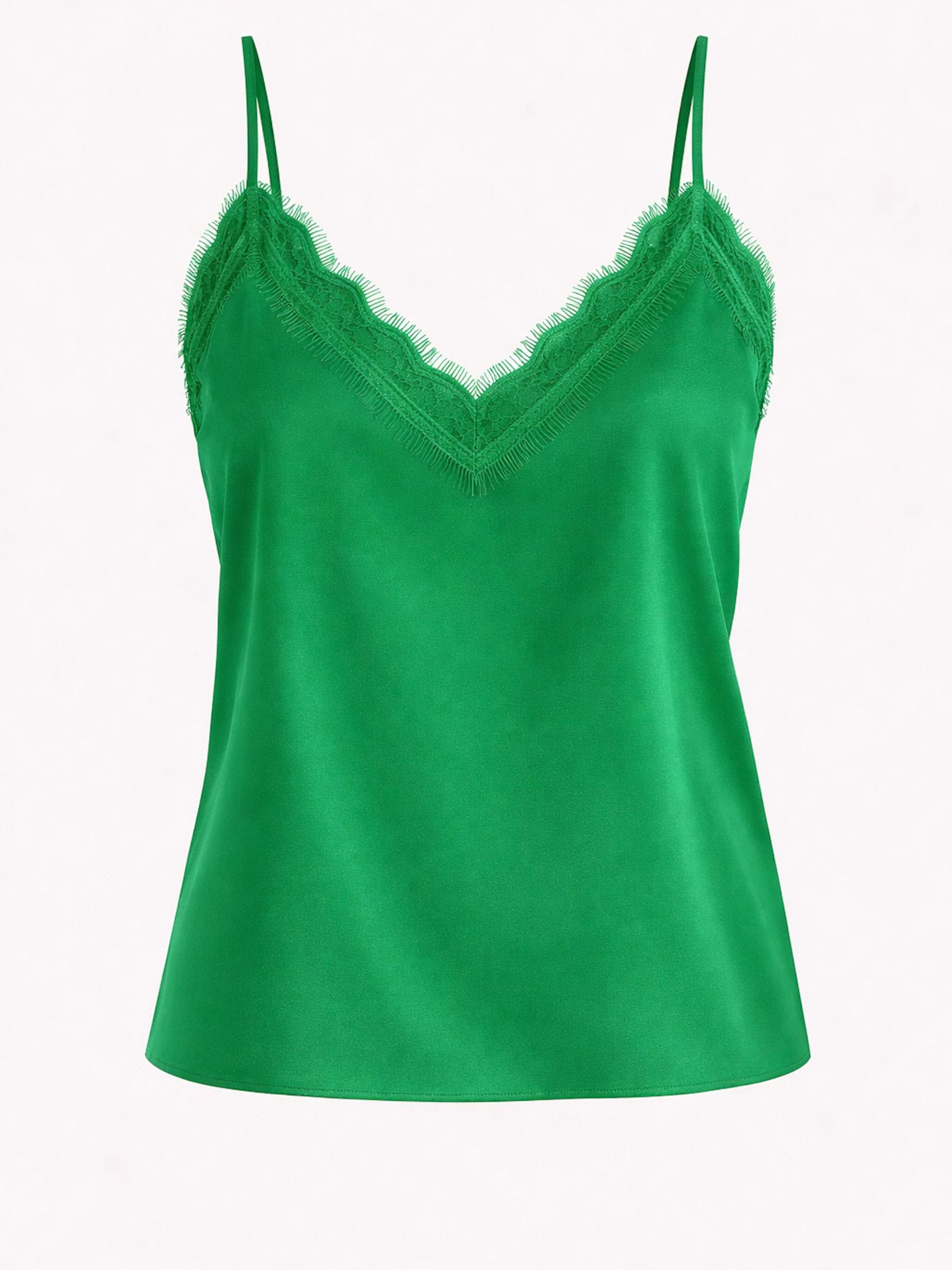 Worldclassca Топ 'Spaghetti Lace Trim Top' в крапчатом зеленом
Worldclassca Топ 'Spaghetti Lace Trim Top' в крапчатом зеленом
