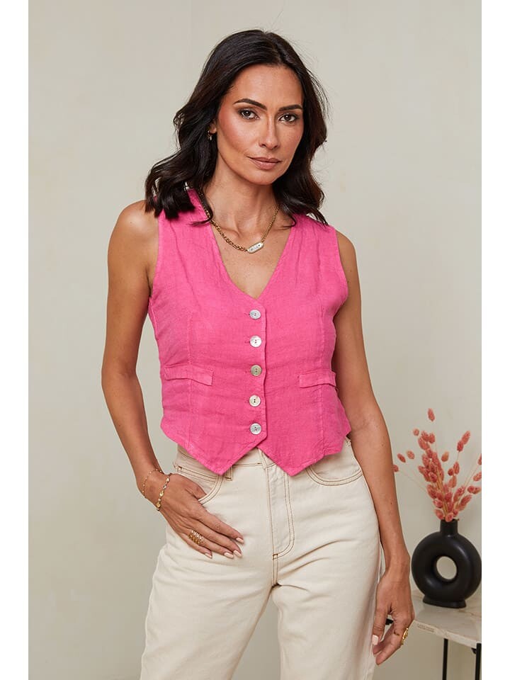 Жилет Le Monde du Lin Leinen-Weste, розовый
Жилет Le Monde du Lin Leinen-Weste, розовый