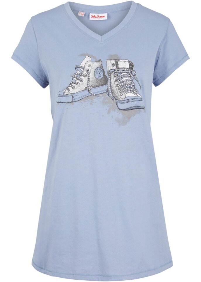 Длинная рубашка с принтом John Baner Jeanswear, синий
Длинная рубашка с принтом John Baner Jeanswear, синий