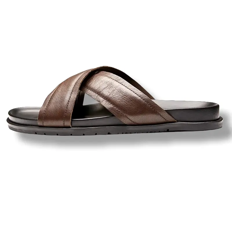 Сандалии с резиновой подошвой, нескользящие, быстросохнущие, мужские, кофейного цвета Brounvanm, Coffee 
Сандалии с резиновой подошвой, нескользящие, быстросохнущие, мужские, кофейного цвета Brounvanm, Coffee