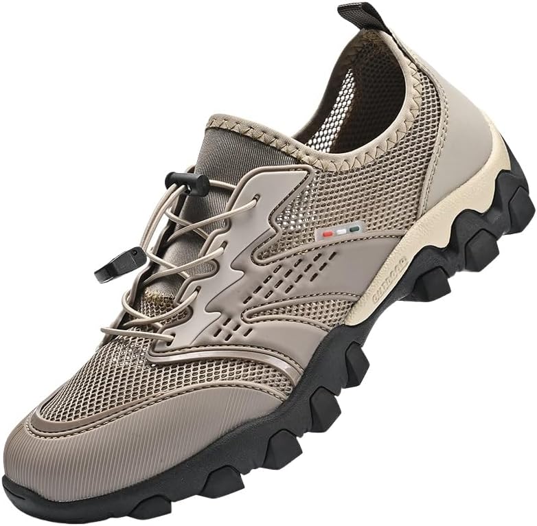 Мужские летние спортивные кроссовки больших размеров и для высокого роста с сеткой - дышащие однотонные кроссовки с нескользящей подошвой, легкий дизайн, готовый к походам по ручью Clolinde, хаки
Мужские летние спортивные кроссовки больших размеров и для высокого роста с сеткой - дышащие однотонные кроссовки с нескользящей подошвой, легкий дизайн, готовый к походам по ручью Clolinde, хаки