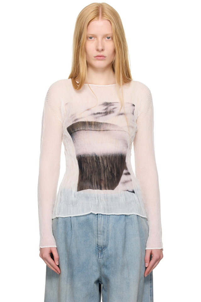 Май шифоновый топ с крученым эффектом и эффектом теневого рисунка Issey Miyake, цвет shadow
Май шифоновый топ с крученым эффектом и эффектом теневого рисунка Issey Miyake, цвет shadow