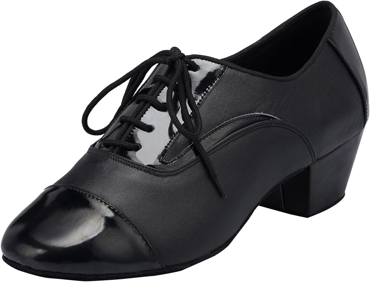 Мужские танцевальные туфли для латинских и бальных танцев из кожи с шнуровкой, округлым носком для сальсы, танго, самбы, джаза, румбы и современных танцев Mgm-Joymod, черный
Мужские танцевальные туфли для латинских и бальных танцев из кожи с шнуровкой, округлым носком для сальсы, танго, самбы, джаза, румбы и современных танцев Mgm-Joymod, черный