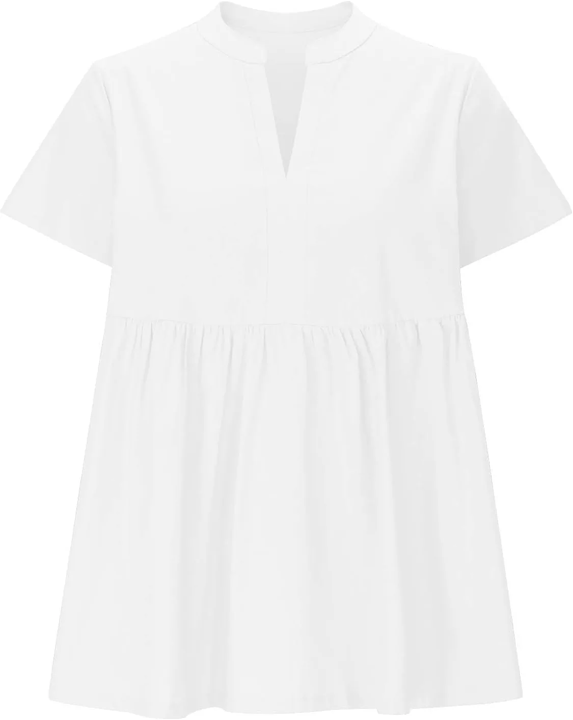 Женская блузка из льна и хлопка с V-образным вырезом
Женская блузка из льна и хлопка с V-образным вырезом