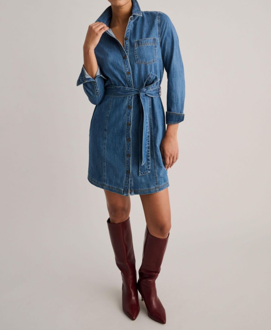 Женское джинсовое платье-рубашка Lea UNTUCKit, Blue
Женское джинсовое платье-рубашка Lea UNTUCKit, Blue