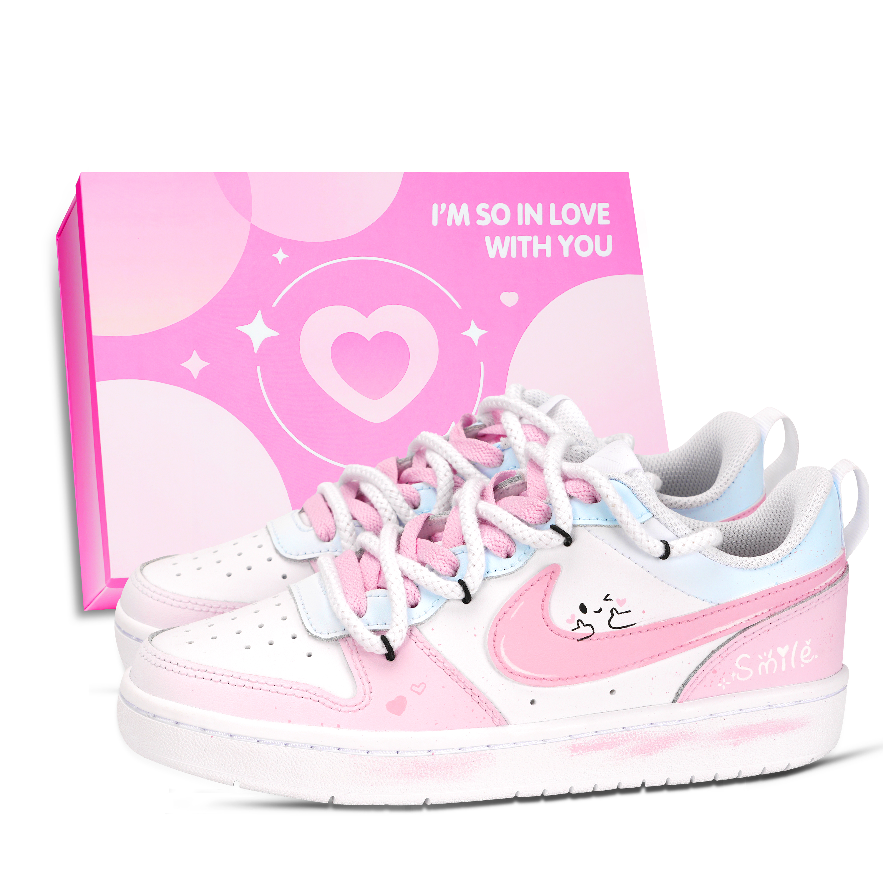 Противоскользящие износостойкие низкие кроссовки для скейтбординга для детей и подростков Court Borough Emojis Nike, розовый/белый
Противоскользящие износостойкие низкие кроссовки для скейтбординга для детей и подростков Court Borough Emojis Nike, розовый/белый