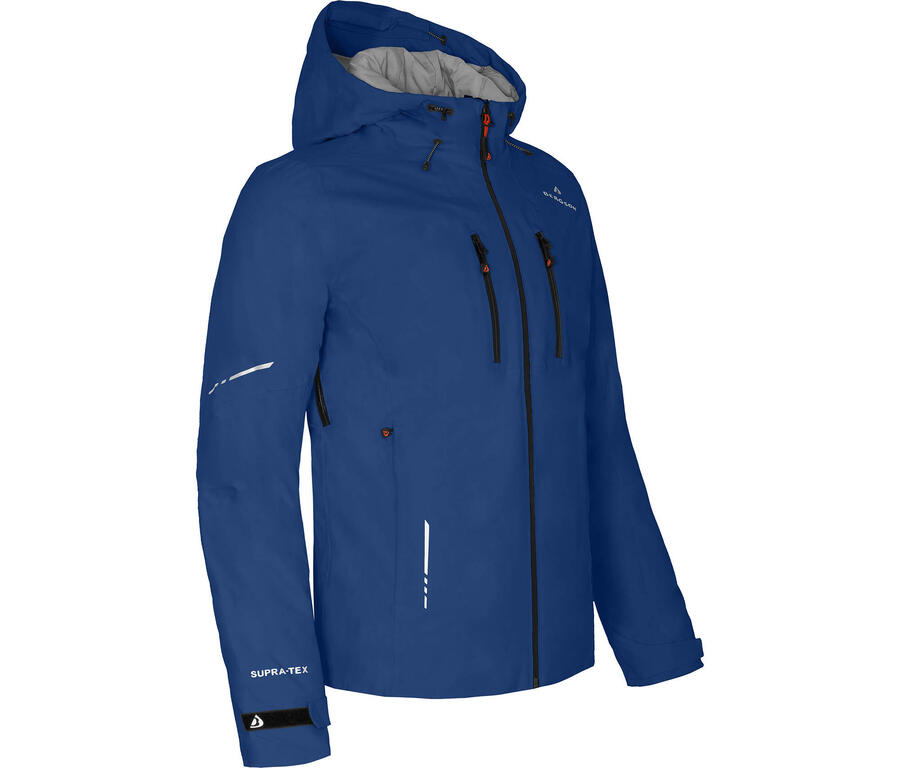 BERGSON Куртка-дождевик с легкой подкладкой, из переработанного материала, водонепроницаемость 20 000 мм водяного столба, синяя
BERGSON Куртка-дождевик с легкой подкладкой, из переработанного материала, водонепроницаемость 20 000 мм водяного столба, синяя