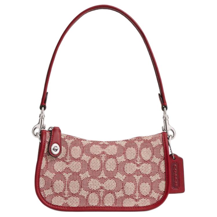 COACH Свингер Жаккардовая Сумка Маленькая Женская Рубины Слоновая Кость 
COACH Свингер Жаккардовая Сумка Маленькая Женская Рубины Слоновая Кость