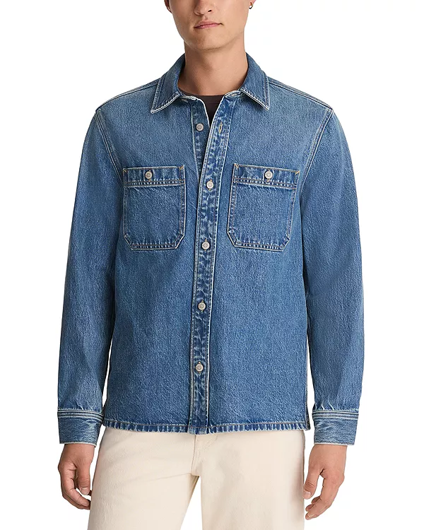 Джинсовая рубашка-куртка Madewell, синий
Джинсовая рубашка-куртка Madewell, синий