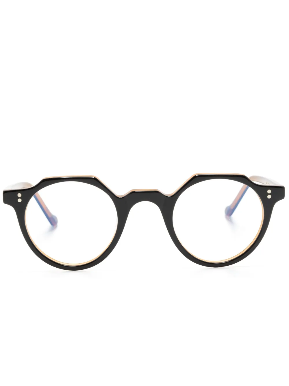 Очки Heri в круглой оправе Lesca, черный
Очки Heri в круглой оправе Lesca, черный