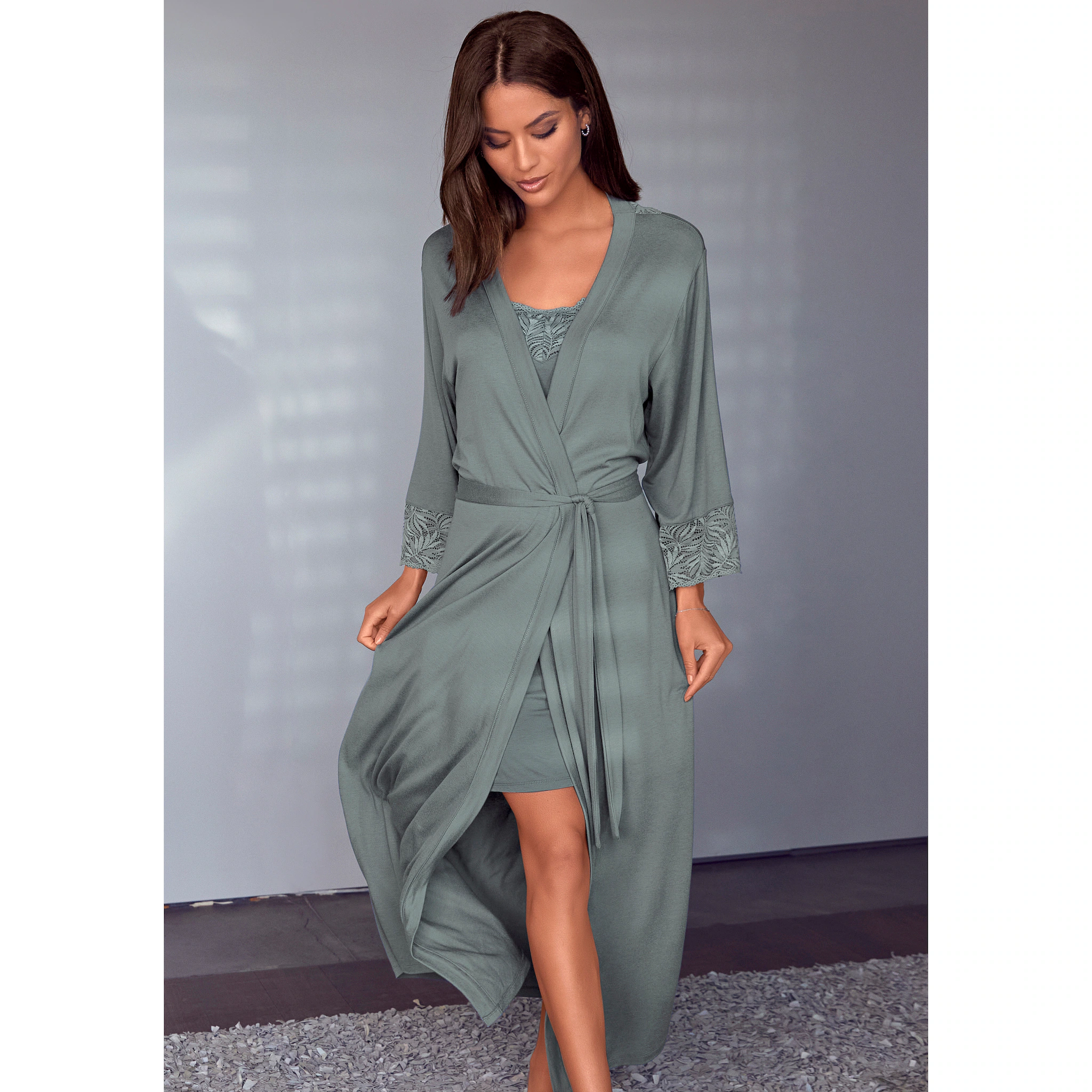 Кимоно LASCANA с элегантными кружевными деталями, цвет Petrol
Кимоно LASCANA с элегантными кружевными деталями, цвет Petrol