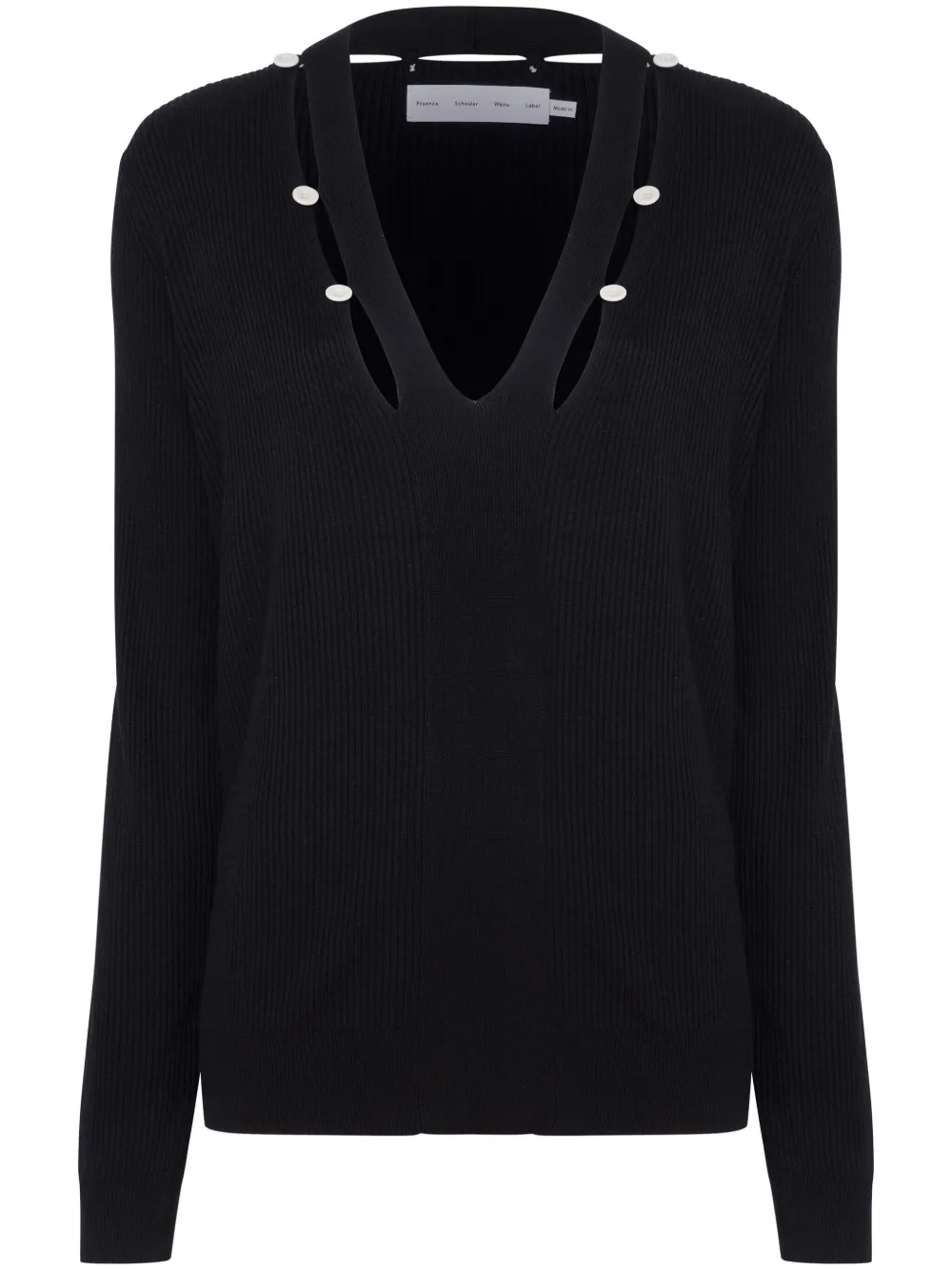 Джемпер Elsie в рубчик Proenza Schouler White Label, черный
Джемпер Elsie в рубчик Proenza Schouler White Label, черный