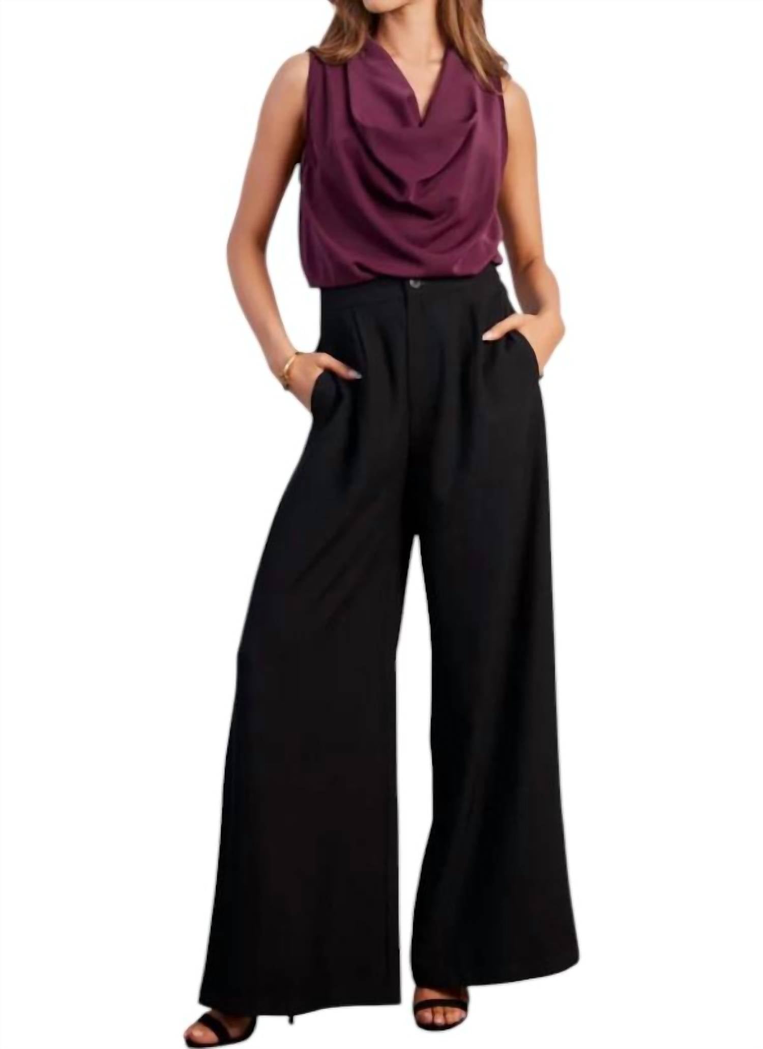 Широкие брюки Marbella черного цвета bishop + young
Широкие брюки Marbella черного цвета bishop + young