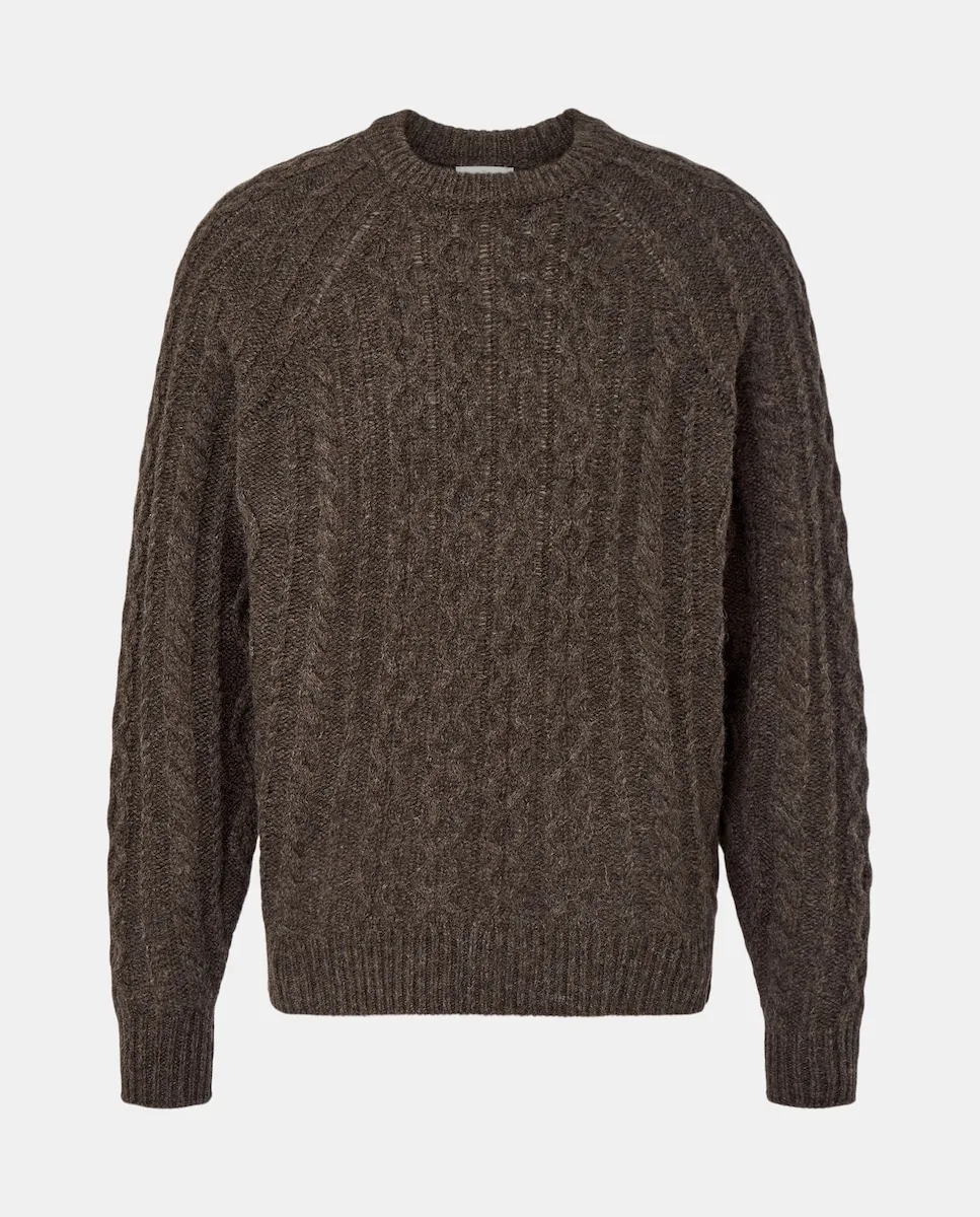 Мужской джемпер с круглым вырезом Aran Shetland Emidio Tucci, коричневый
Мужской джемпер с круглым вырезом Aran Shetland Emidio Tucci, коричневый