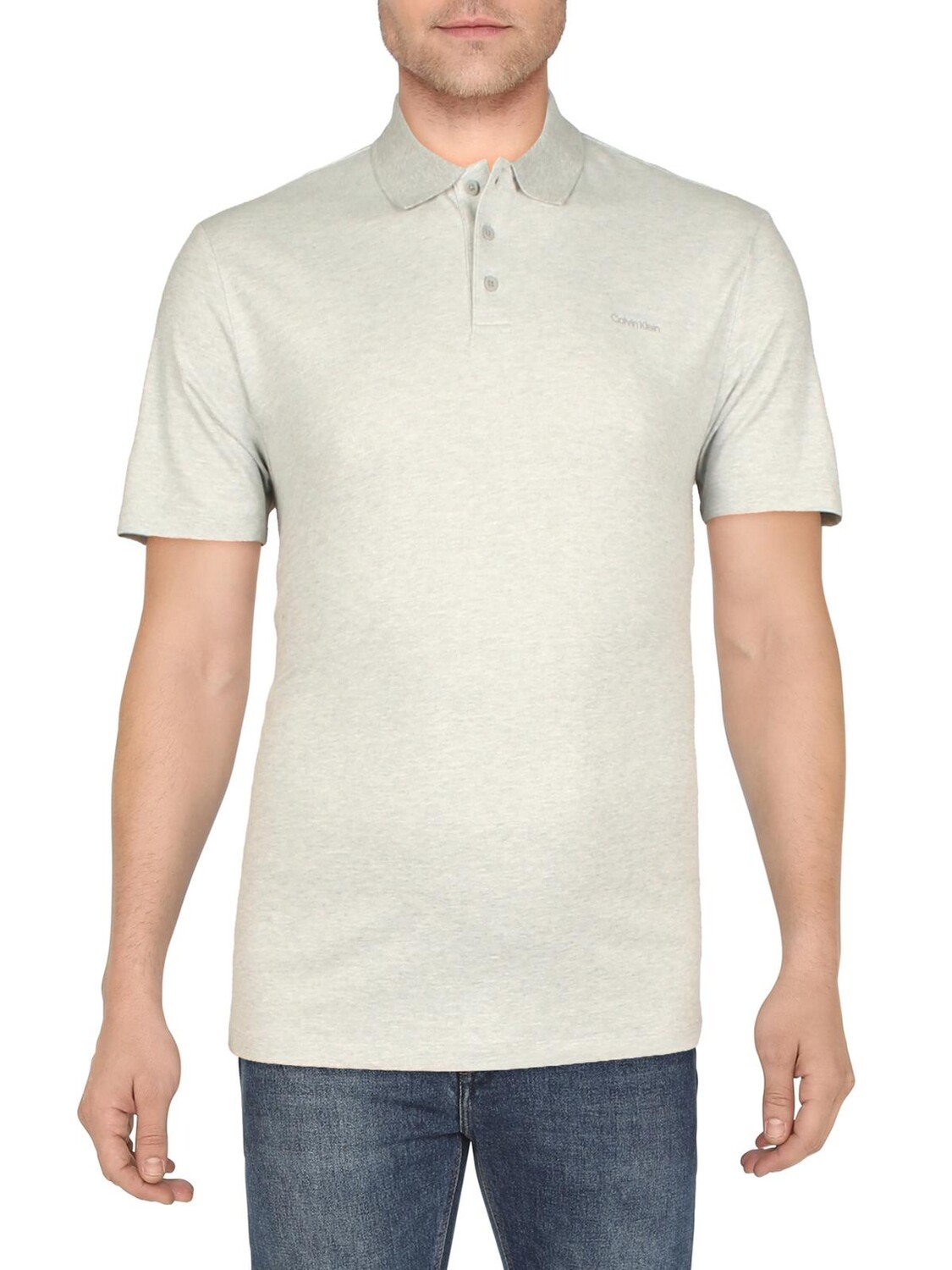 Мужская рубашка-поло с коротким рукавом и воротником Calvin Klein, цвет Light Grey Heather
Мужская рубашка-поло с коротким рукавом и воротником Calvin Klein, цвет Light Grey Heather