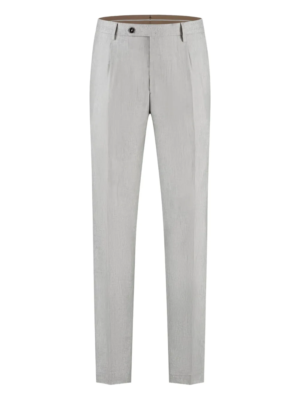 Прямые брюки из шерсти с защипами Berwich, нейтральный 
Прямые брюки из шерсти с защипами Berwich, нейтральный