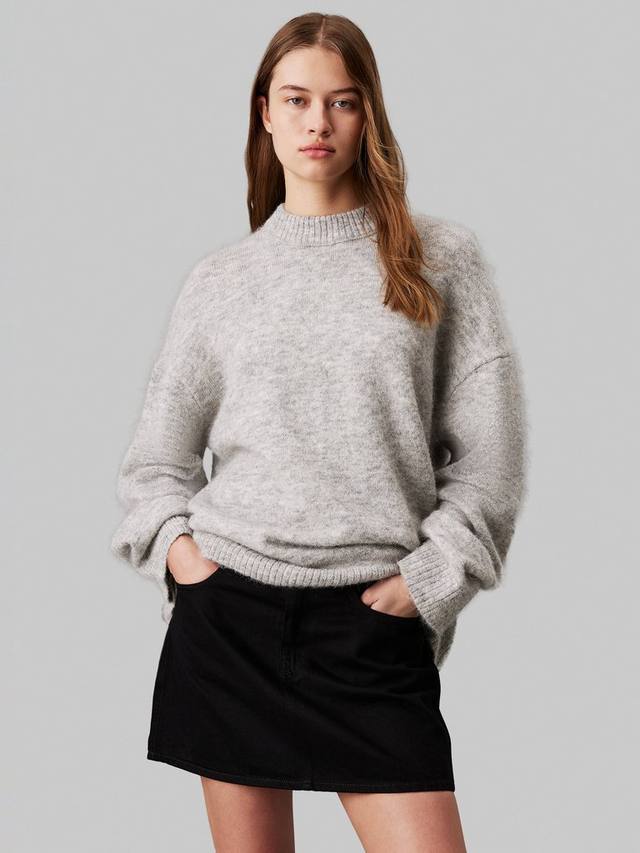 Текстурированный свободный джемпер из смеси шерсти Calvin Klein, цвет Grey Heather
Текстурированный свободный джемпер из смеси шерсти Calvin Klein, цвет Grey Heather