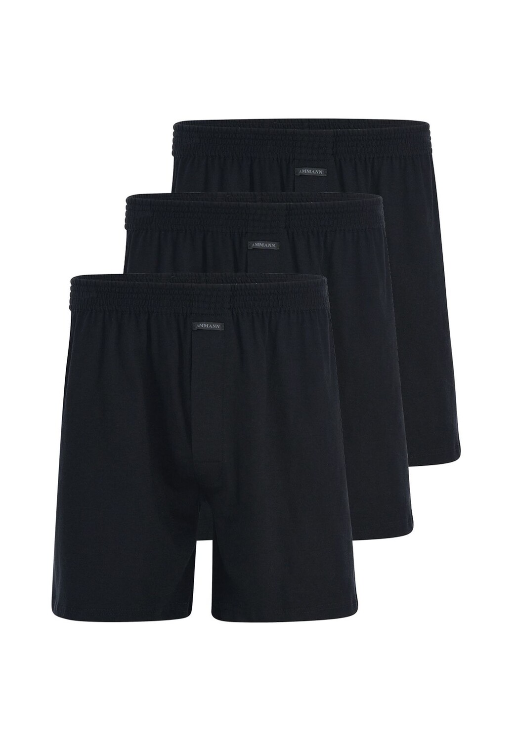 Боксеры, 3 пары базовых шорт AMMANN, черный
Боксеры, 3 пары базовых шорт AMMANN, черный