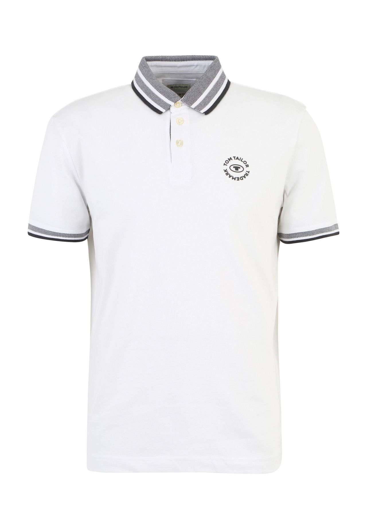 Рубашка-поло, хлопок, контрастные полоски, мужская TOM TAILOR, белый
Рубашка-поло, хлопок, контрастные полоски, мужская TOM TAILOR, белый