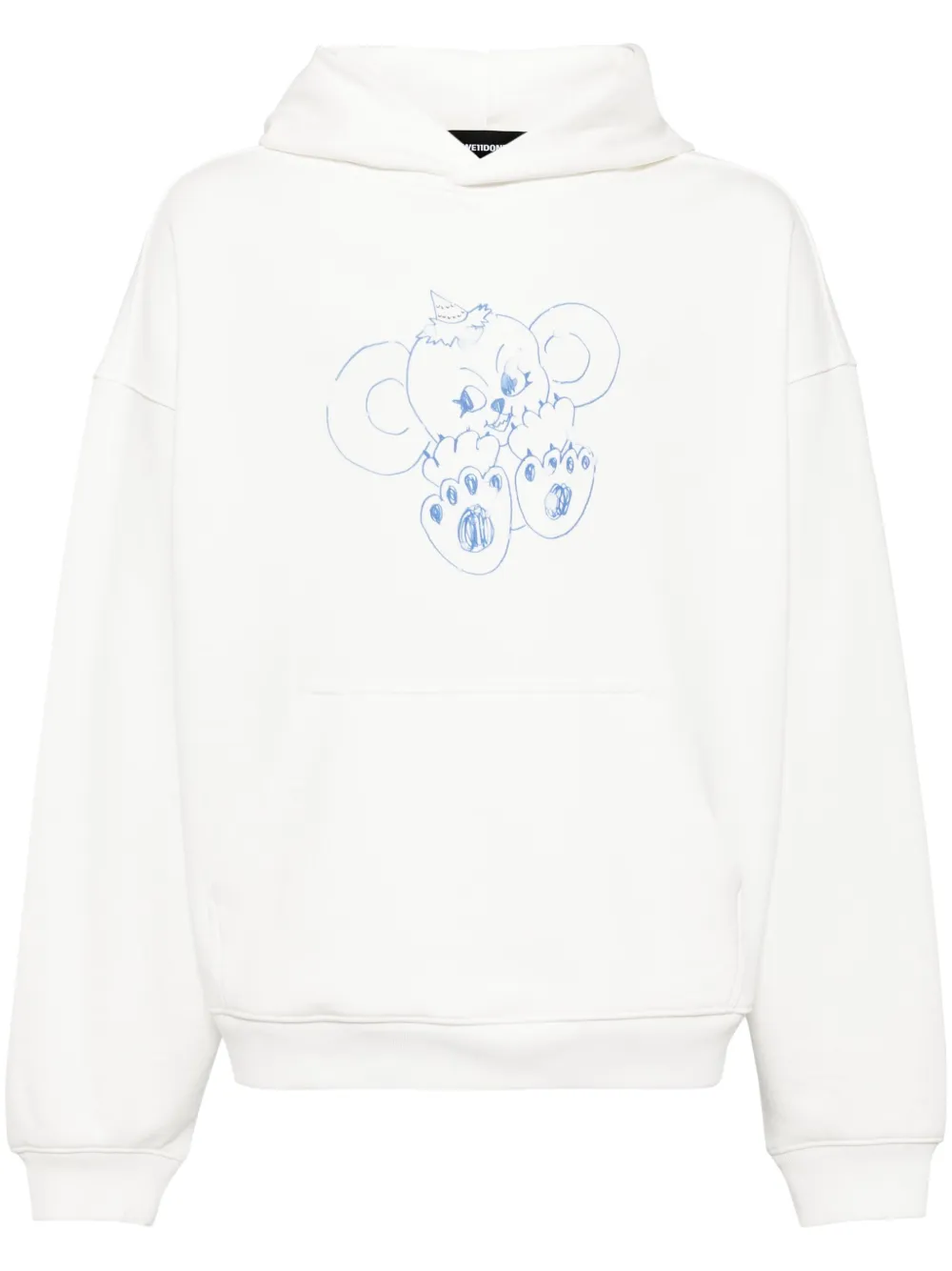 Худи с принтом We11done, белый
Худи с принтом We11done, белый