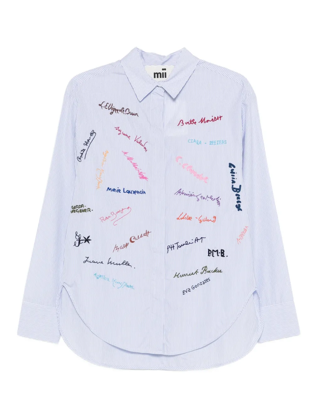 Полосатая рубашка Mii, синий
Полосатая рубашка Mii, синий