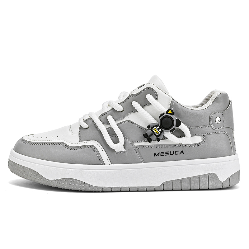 MESUCA Абразивоустойчивые дышащие низкие скейтерские кроссовки для мужчин с эффектом увеличения роста белые, цвет White 
MESUCA Абразивоустойчивые дышащие низкие скейтерские кроссовки для мужчин с эффектом увеличения роста белые, цвет White