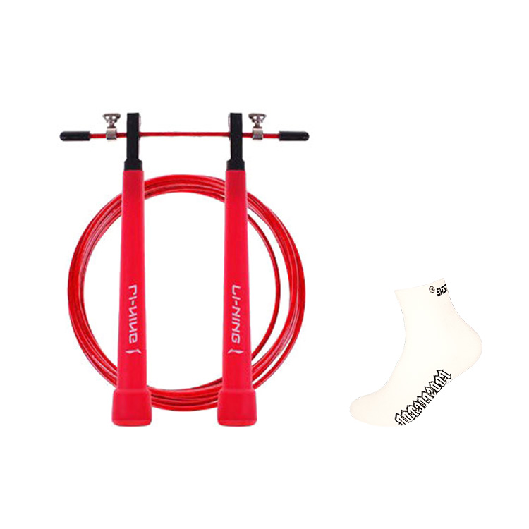 Скакалка для скоростных тренировок материал троса pvc стальной трос, материал рукоятки pvc для учеников LINING, белый
Скакалка для скоростных тренировок материал троса pvc стальной трос, материал рукоятки pvc для учеников LINING, белый