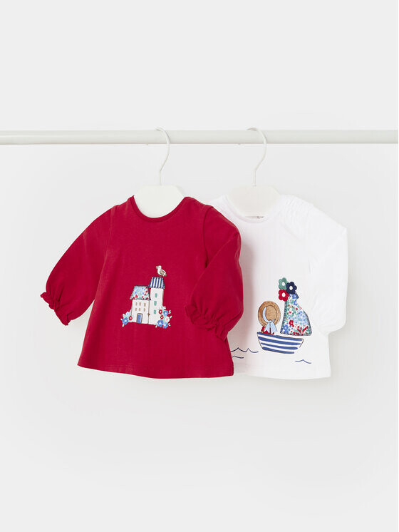 Комплект из 2 блузок стандартного кроя Mayoral, мультиколор 
Комплект из 2 блузок стандартного кроя Mayoral, мультиколор