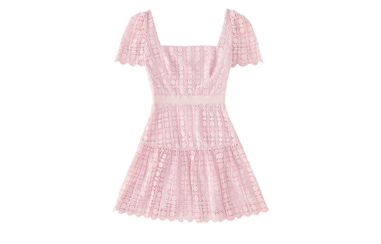 Мини-платье с квадратным вырезом и кружевом для селфи Self-portrait, розовый
Мини-платье с квадратным вырезом и кружевом для селфи Self-portrait, розовый