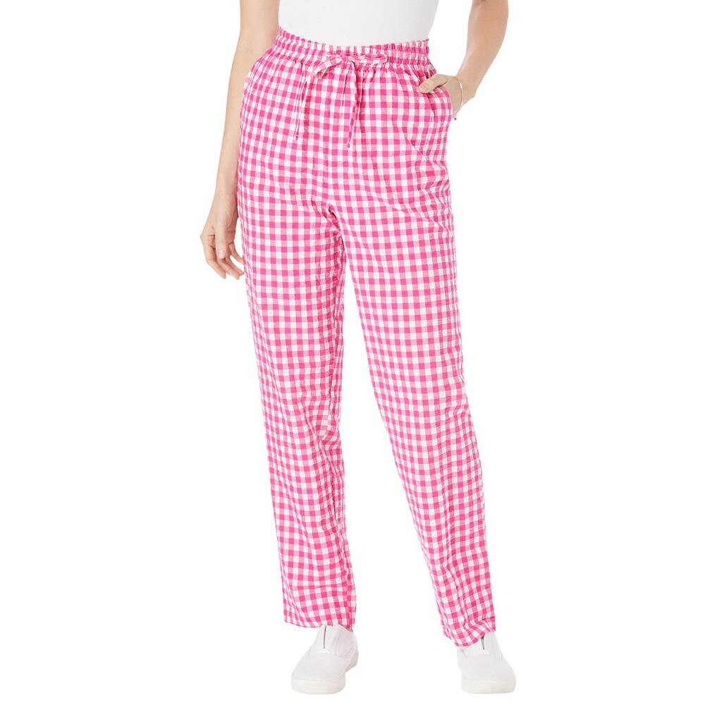 Женщина в женских брюках из жатого хлопка большого размера для миниатюрных размеров Woman Within, цвет Raspberry Gingham
Женщина в женских брюках из жатого хлопка большого размера для миниатюрных размеров Woman Within, цвет Raspberry Gingham