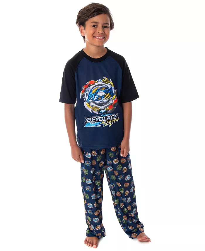 Комплект пижамы Burst Boys' Wizard and Spinner Tops 2 Piece Pant/Raglan Beyblade, синий
Комплект пижамы Burst Boys' Wizard and Spinner Tops 2 Piece Pant/Raglan Beyblade, синий