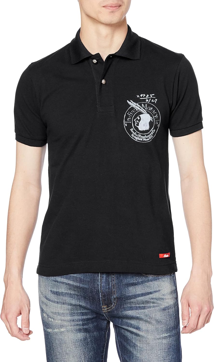 Хлопковая рубашка-поло пике с принтом в виде эмблемы IC-2741 Indian, черный
Хлопковая рубашка-поло пике с принтом в виде эмблемы IC-2741 Indian, черный