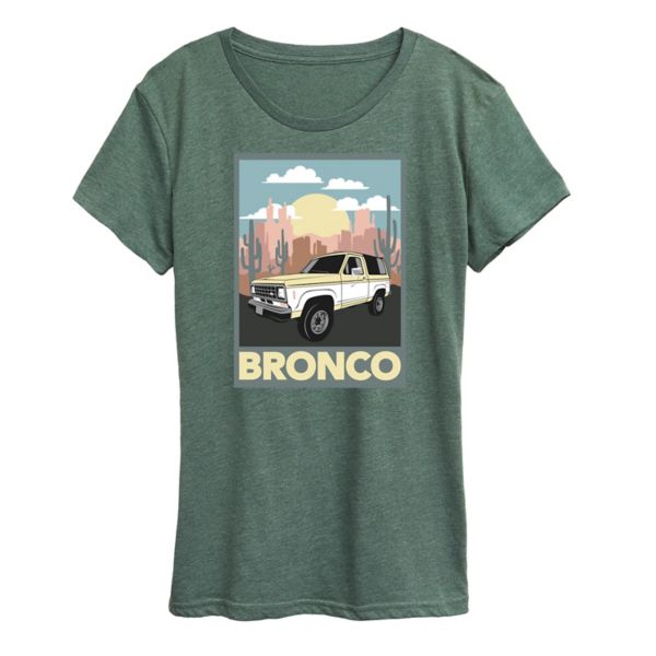 Женская футболка Ford Bronco с пустынным принтом Licensed Character, зеленый
Женская футболка Ford Bronco с пустынным принтом Licensed Character, зеленый