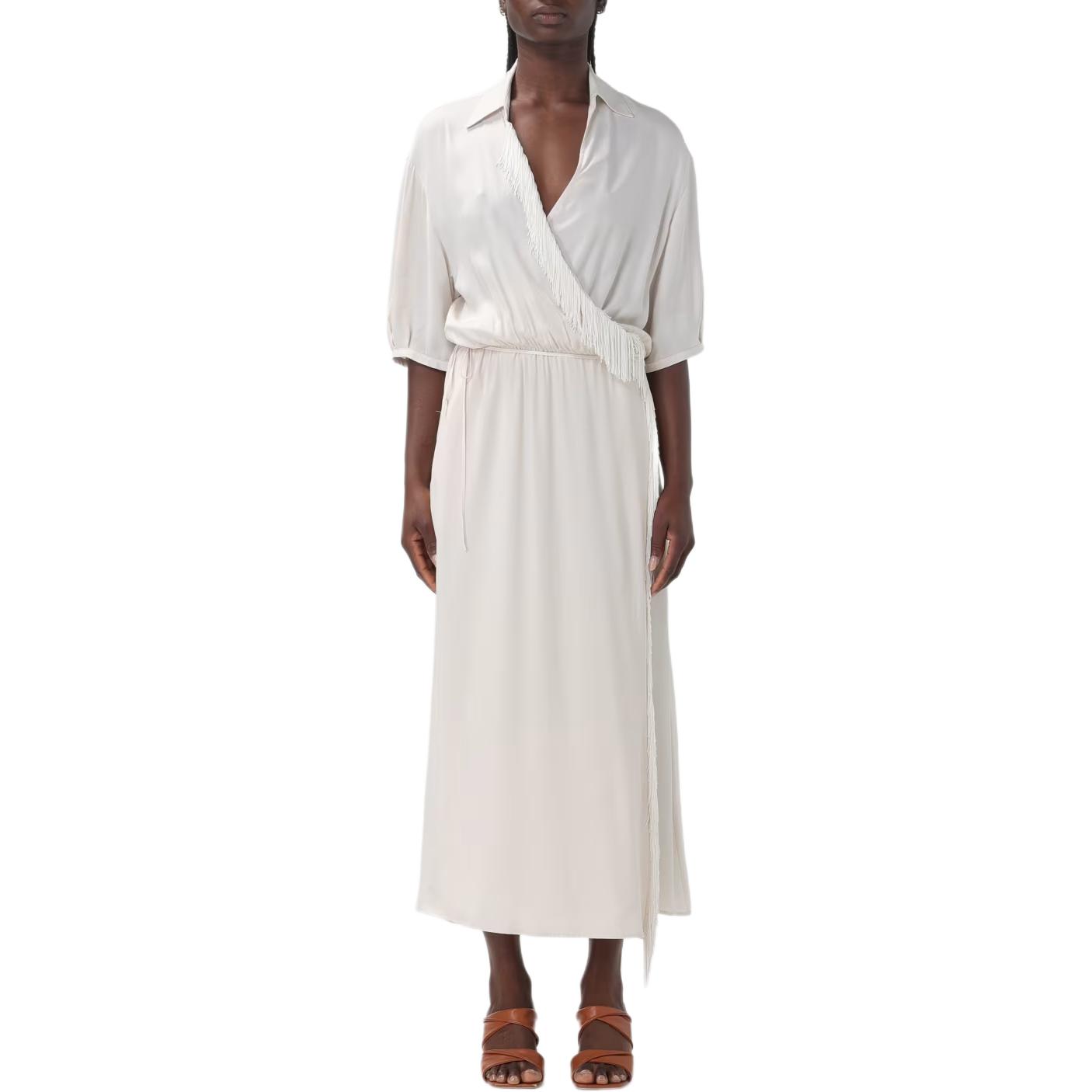 Платье миди с V-образным вырезом из твила PINKO, розовый
Платье миди с V-образным вырезом из твила PINKO, розовый