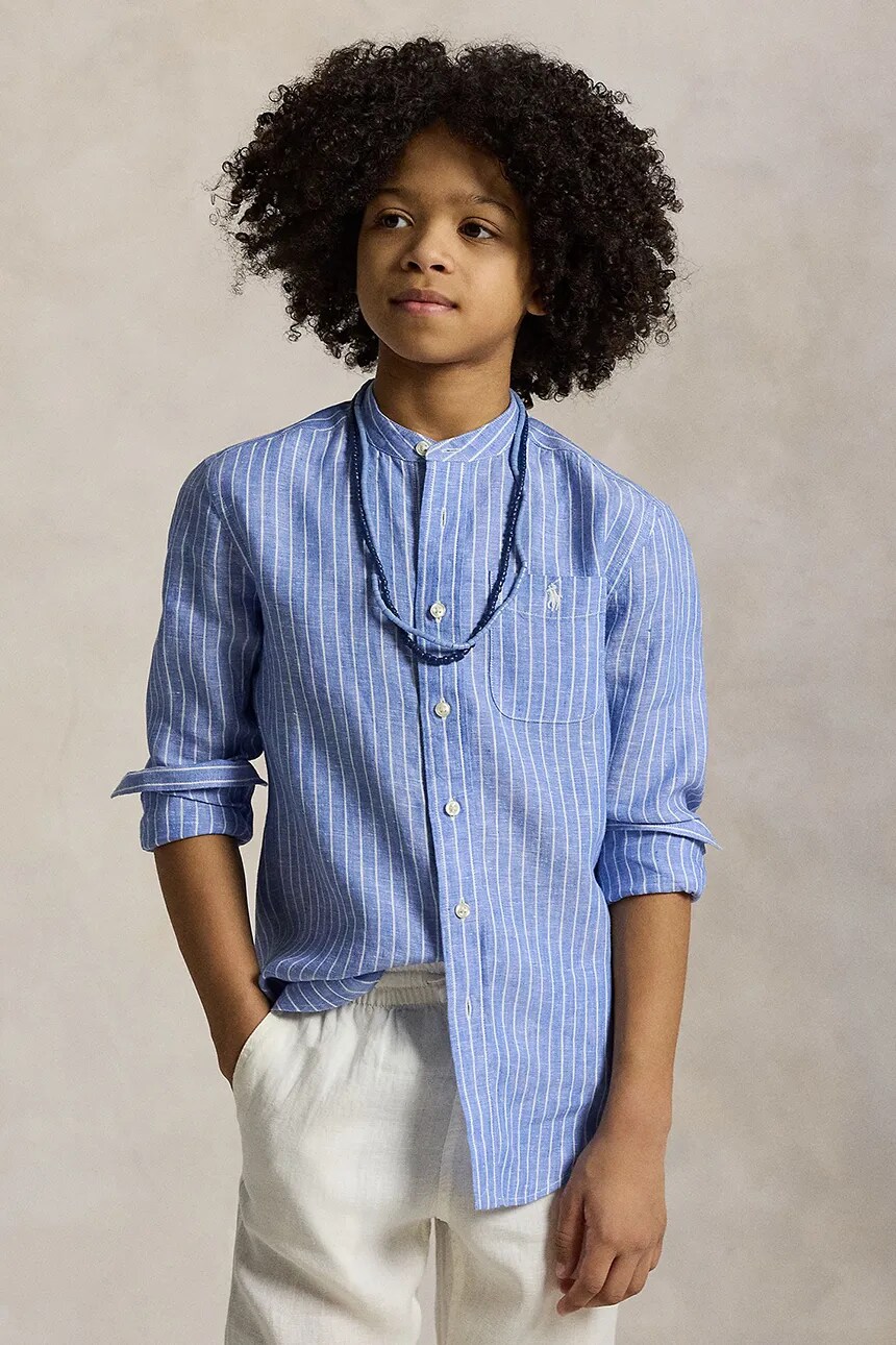 Детская хлопковая рубашка Polo Ralph Lauren, синий
Детская хлопковая рубашка Polo Ralph Lauren, синий