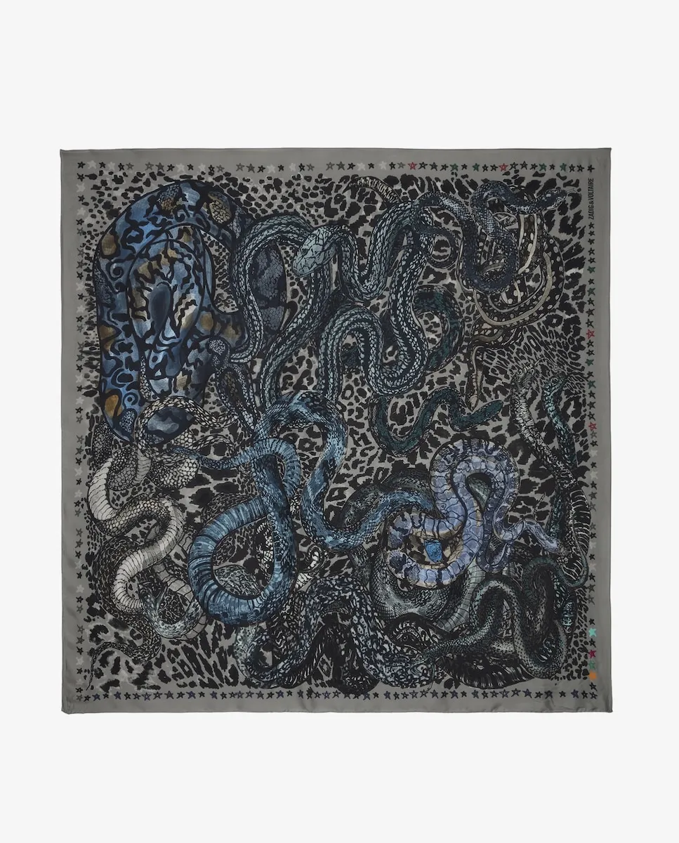 Женский шарф Billie Snakes 135 из вискозы серый Zadig & Voltaire
Женский шарф Billie Snakes 135 из вискозы серый Zadig & Voltaire