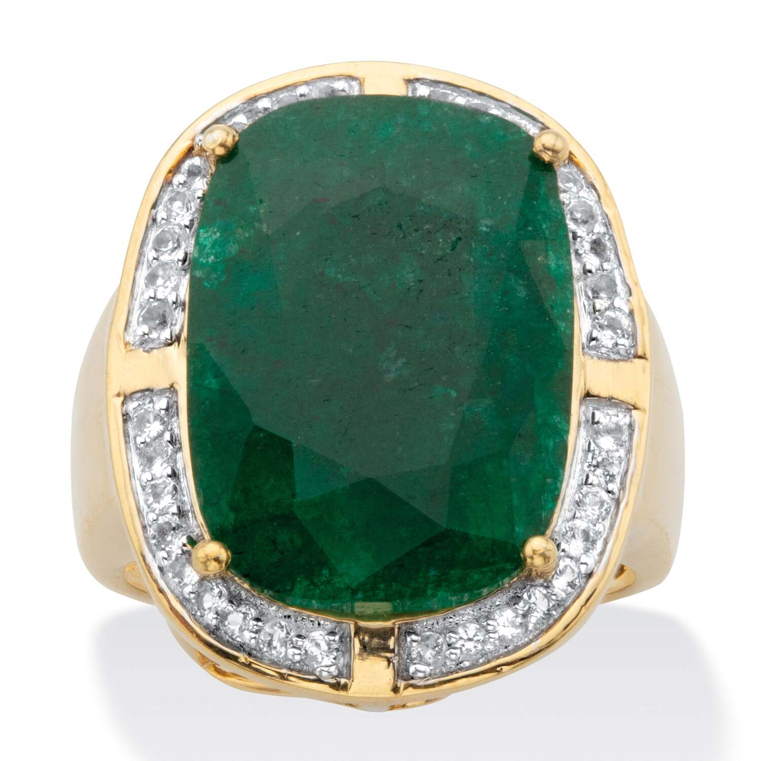 Серебряное кольцо с позолотой и зеленым изумрудом 11,24 TCW Palm Beach Jewelry, желтый
Серебряное кольцо с позолотой и зеленым изумрудом 11,24 TCW Palm Beach Jewelry, желтый
