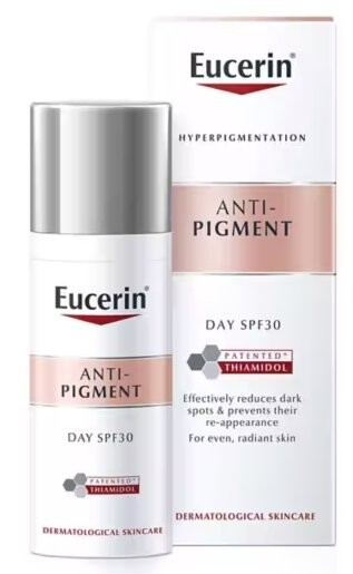 Eucerin Anti-Pigment Face Cream с SPF 30 от пигментации и темных пятен с тиамидолом, крем для лица, 50 мл
Eucerin Anti-Pigment Face Cream с SPF 30 от пигментации и темных пятен с тиамидолом, крем для лица, 50 мл
