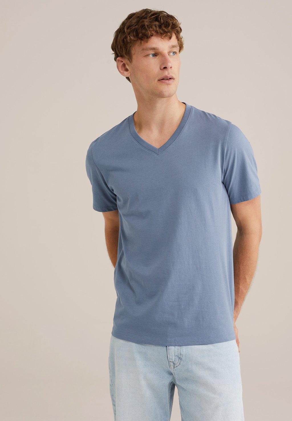 Базовая футболка WE Fashion, синий
Базовая футболка WE Fashion, синий