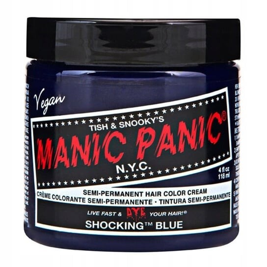 Краска для волос Классик, Шокирующий Синий, 118мл Manic Panic
Краска для волос Классик, Шокирующий Синий, 118мл Manic Panic