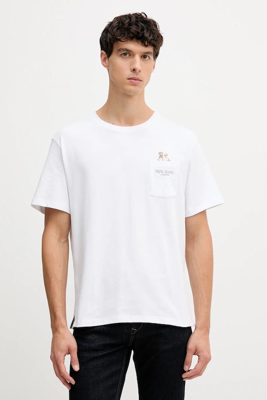 Хлопковая футболка Pepe Jeans, белый
Хлопковая футболка Pepe Jeans, белый