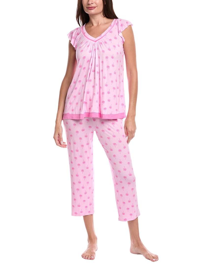 Эллен Трейси пижамный комплект из брюк и топа Ellen Tracy, розовый 
Эллен Трейси пижамный комплект из брюк и топа Ellen Tracy, розовый