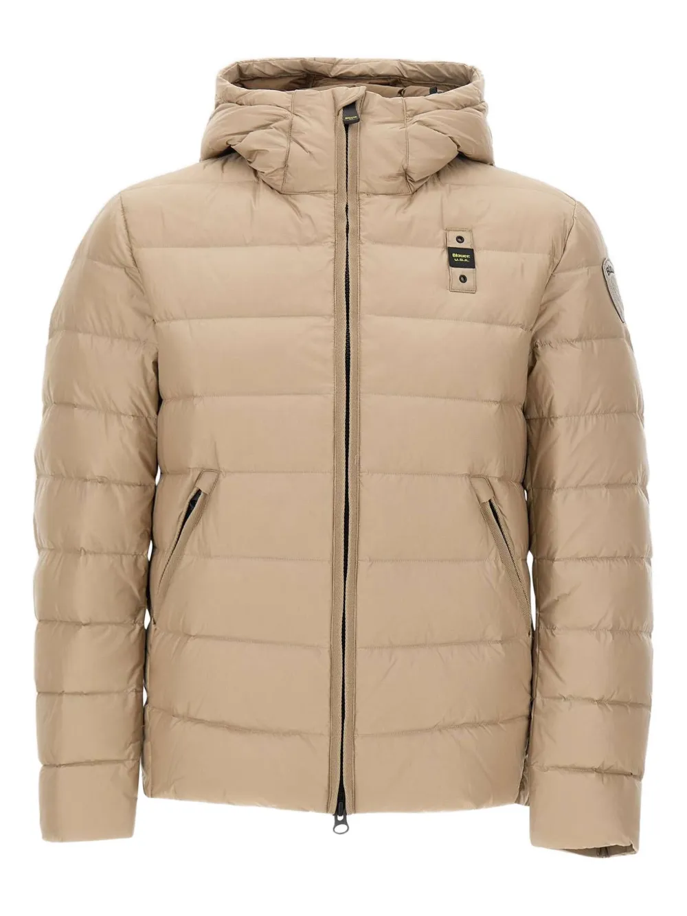 Полосатая пуховая куртка с капюшоном Blauer, нейтральный
Полосатая пуховая куртка с капюшоном Blauer, нейтральный